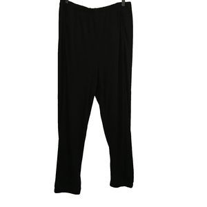 Babaton Pants Black High Rise Crepe Pull On Jogger Hem Comfort size XL